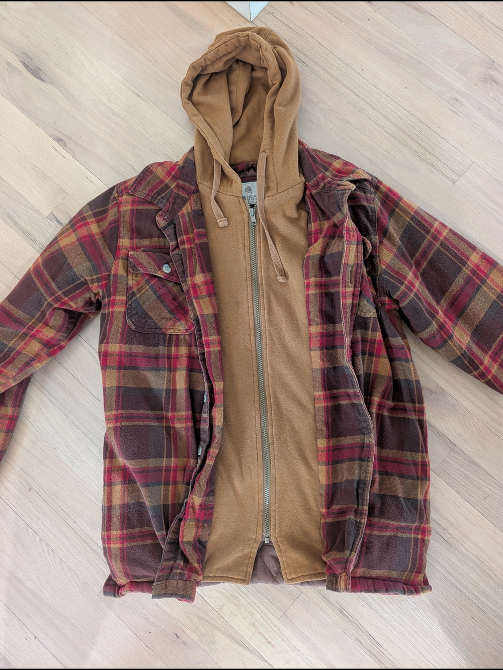 Legendary Whitetails Men's Plaid Hooded/Lined Jacket